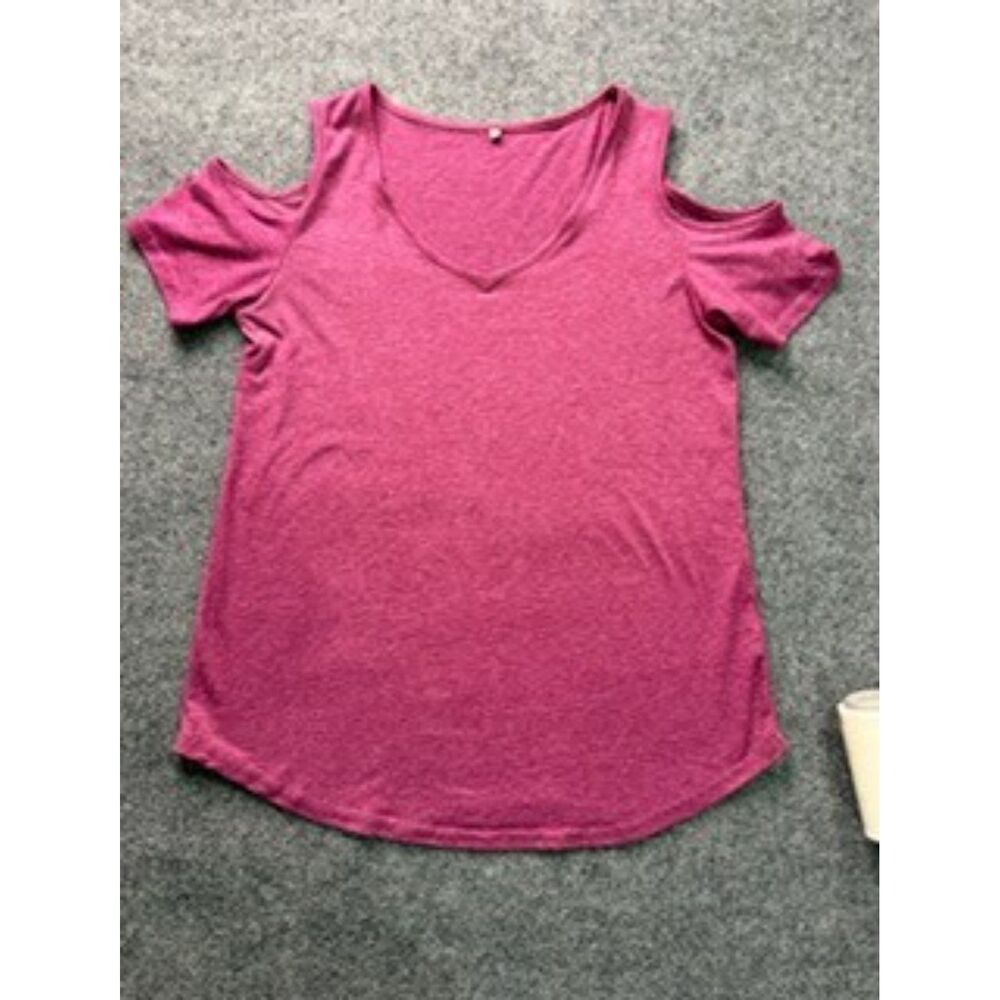Women's Cold Shoulder Short Sleeve Shirt. Size Small.